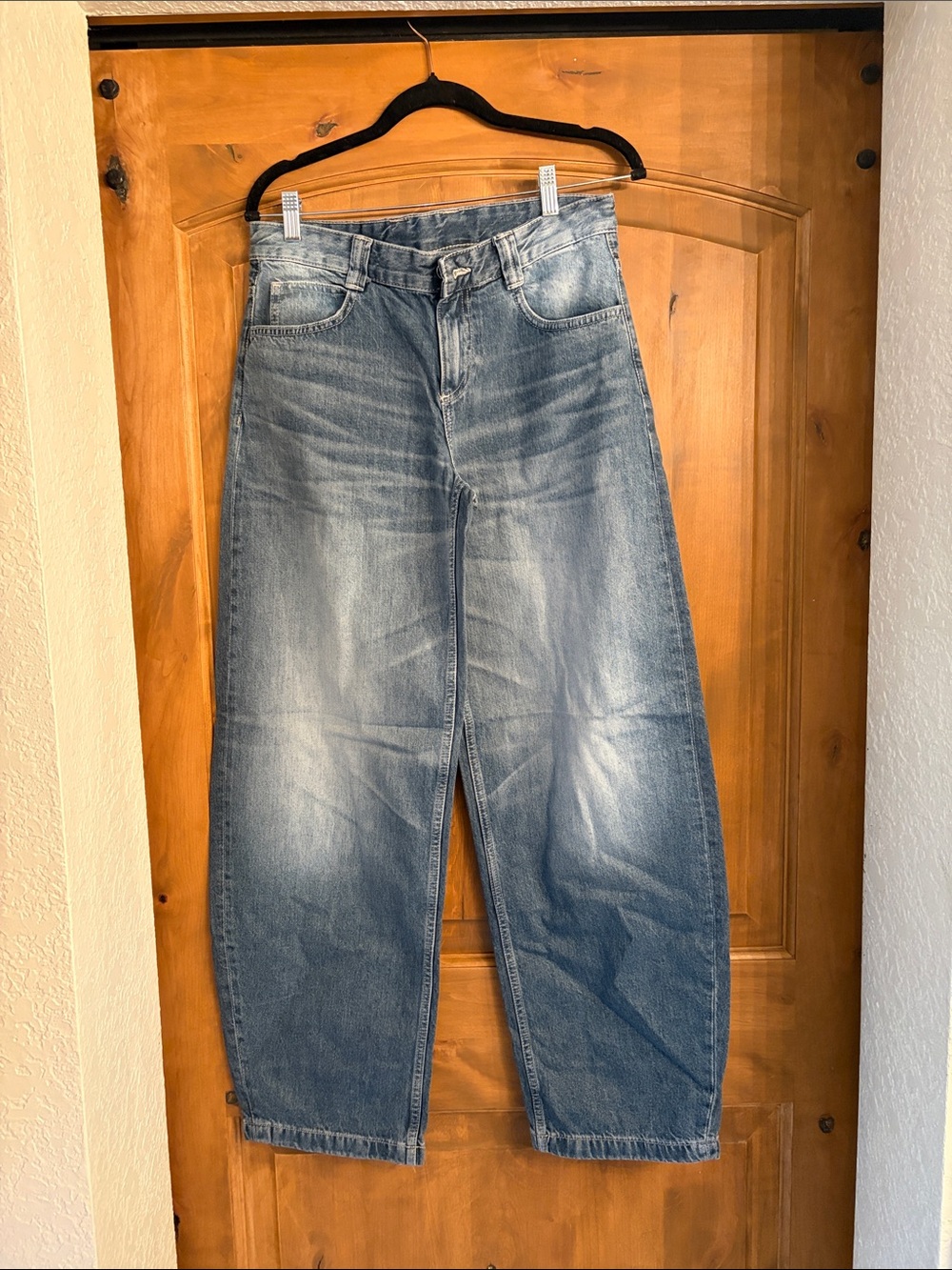 Bershka Light Blue Relaxed Women's Jeans